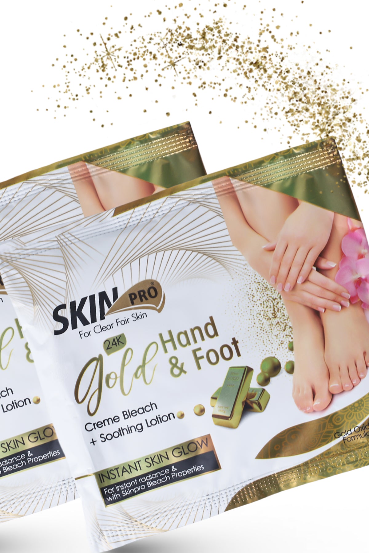 Skin Pro Gold Hand & Foot Creme Bleach + Soothig Lotion